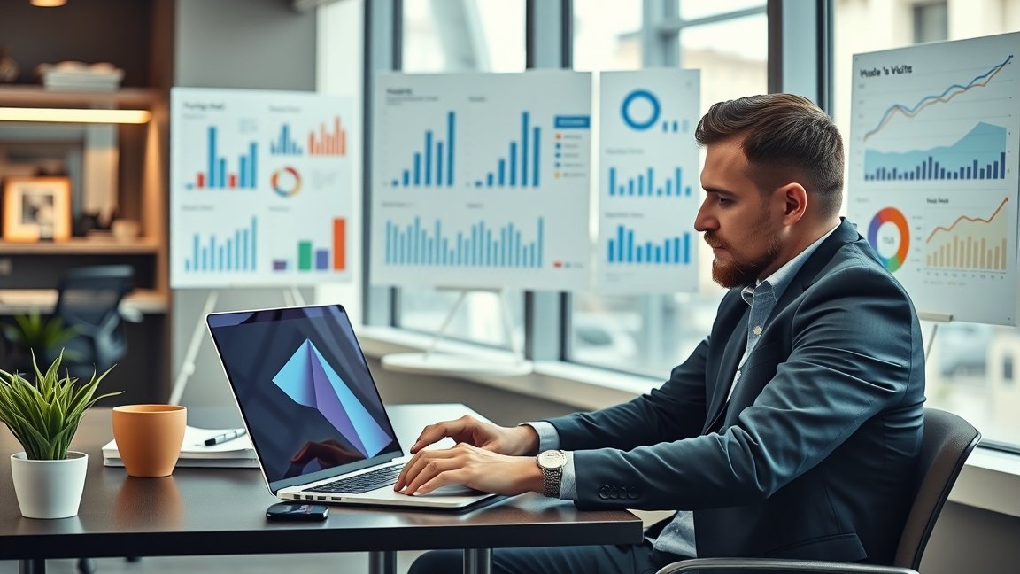 Férfi digitális reklám elemzése Google hirdetés során