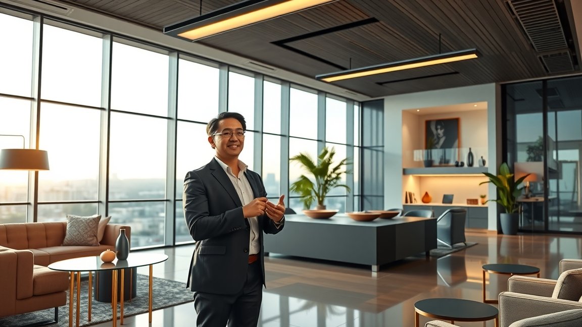 OTP ingatlanos egy modern irodában