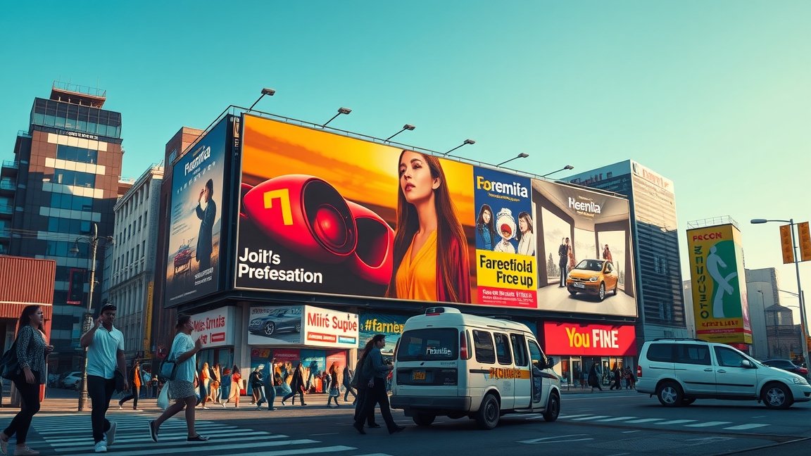 Óriásplakátok hirdetési lehetőségei a városban