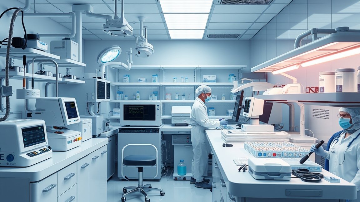 Modern orvosi laboratórium őssejtek feldolgozásához