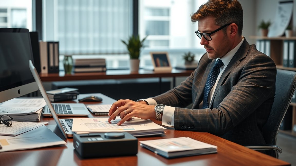 Végrehajtó munkahelyi környezetben, számítások végzése közben.