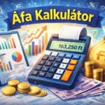 Áfa kalkulátor pénzügyi grafikonokkal és valutával