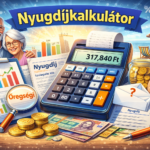 Nyugdíjkalkulátor 2026, pénzügyi tervezés, nyugdíj számítás, időskori juttatások