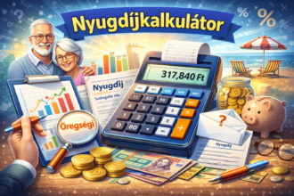 Nyugdíjkalkulátor 2026, pénzügyi tervezés, nyugdíj számítás, időskori juttatások