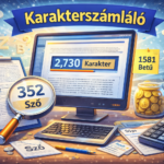 Karakterszámláló és szószámláló kalkulátor modern eszköz