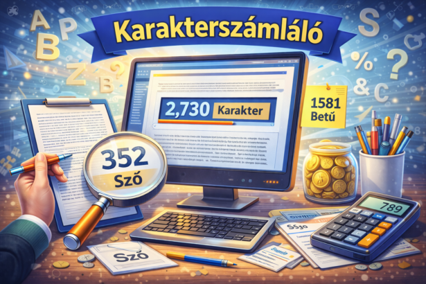 Karakterszámláló és szószámláló kalkulátor modern eszköz