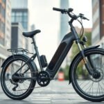 Modern elektromos kerékpár városi közlekedéshez