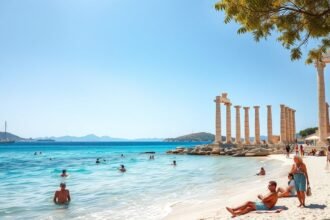 Görögország gyönyörű tengerpartja és ókori romok