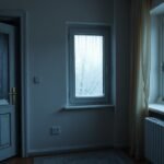 Fűtetlen lakás ablakai, jég és pára a fűtés hiánya miatt