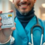 Influenza elleni oltási csomag bemutatása orvosi környezetben.