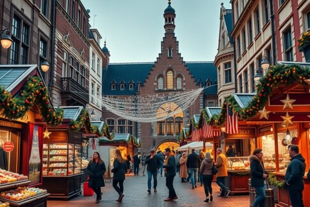 Karácsonyi vásár egy szép városban