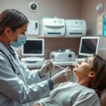 Allergiavizsgálat közben, orvos és páciens