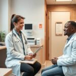 Allergológiai konzultáció egy orvosi rendelőben Magyarországon.