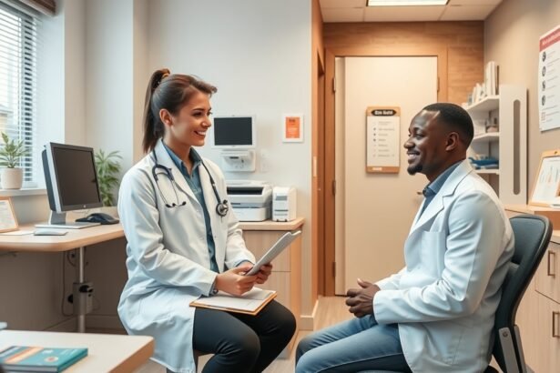 Allergológiai konzultáció egy orvosi rendelőben Magyarországon.