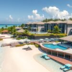 Luxus all-inclusive üdülőhely tengerparttal és medencével