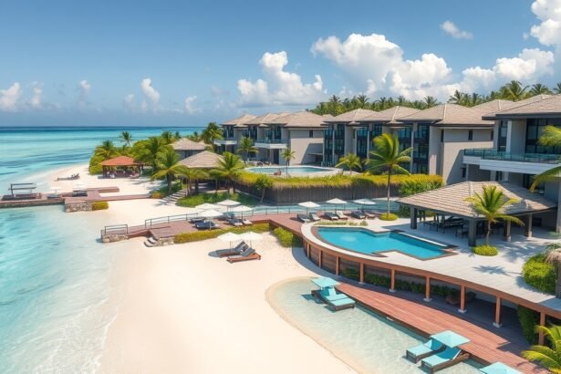 Luxus all-inclusive üdülőhely tengerparttal és medencével