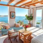 Bútorozott apartman kilátással Horvátország tengerére