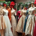 Karácsonyi ruhák különböző stílusokban és színekben