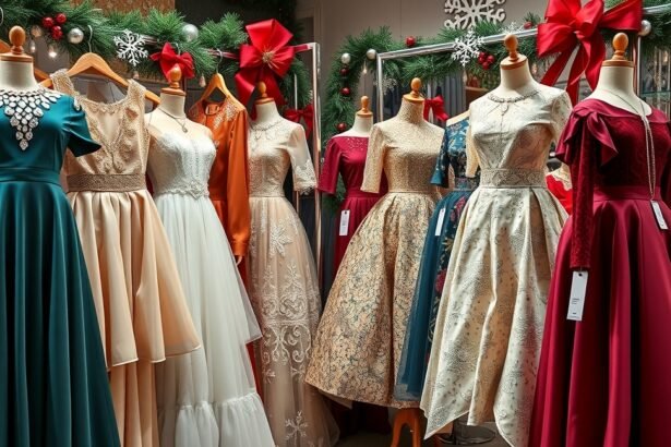 Karácsonyi ruhák különböző stílusokban és színekben