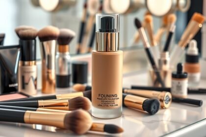 Professzionális smink alapozó sminkeszközökkel