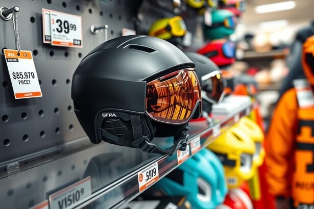 Sí- és snowboard sisakok kiállítása az árakkal