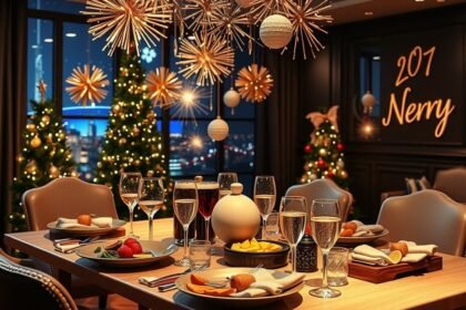 Elegáns szilveszteri buli beállítás 20 fő részére