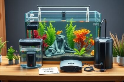 Kezdő akváriumi szett növényekkel és felszerelésekkel