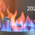 Konyhai gázégő 2023-ban, lánggal és fazékkal