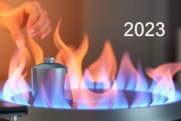 Konyhai gázégő 2023-ban, lánggal és fazékkal