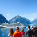 Norvég fjordnéző hajóút gyönyörű tájban