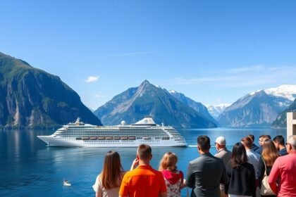 Norvég fjordnéző hajóút gyönyörű tájban