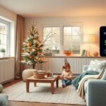 Okosfűtés rendszer működése egy otthonban télen