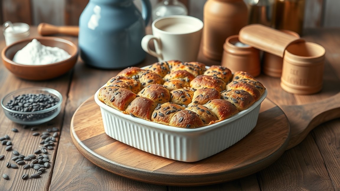 Klasszikus mákos guba házilag elkészítve, ízletes desszert.