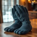Téli elektromos kesztyűk, amelyek a hideg időjárás ellen védelmet nyújtanak.