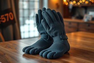 Téli elektromos kesztyűk, amelyek a hideg időjárás ellen védelmet nyújtanak.