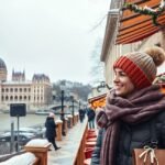 Téli hétvége Budapesten, szép táj a Parlament előtt