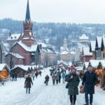 Kép a Balti államok téli körútjáról karácsonyi vásárral