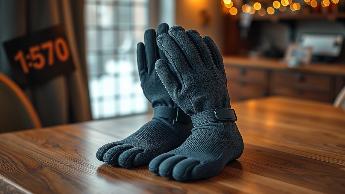 Téli elektromos kesztyűk, amelyek a hideg időjárás ellen védelmet nyújtanak.