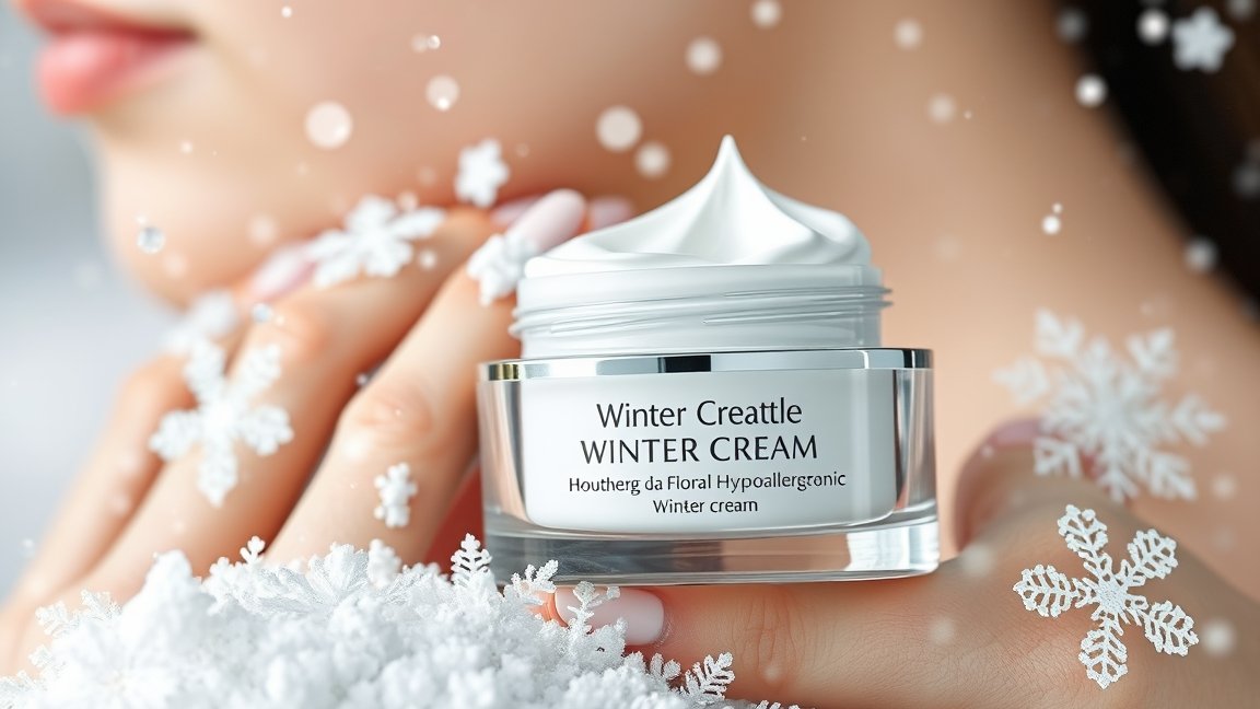 Hipoallergén téli krém a bőrápolás védelmére