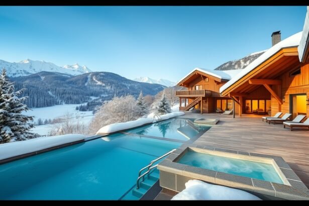 Modern wellness szállás télen Ausztriában csodás hegyekkel